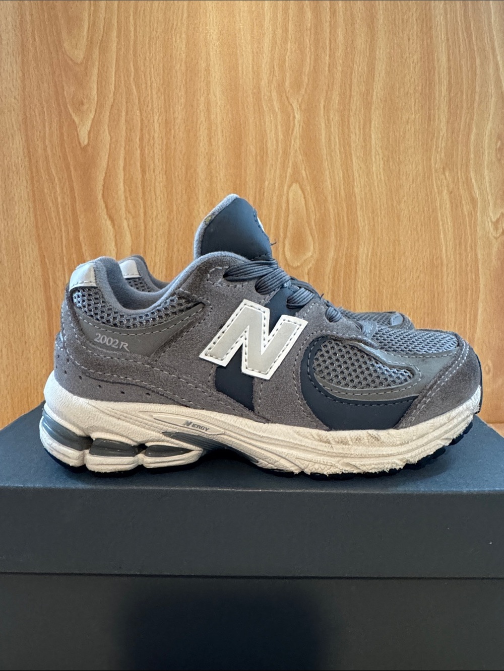 New Balance 2002r Kids Gray/Gray Athletic Sneakers